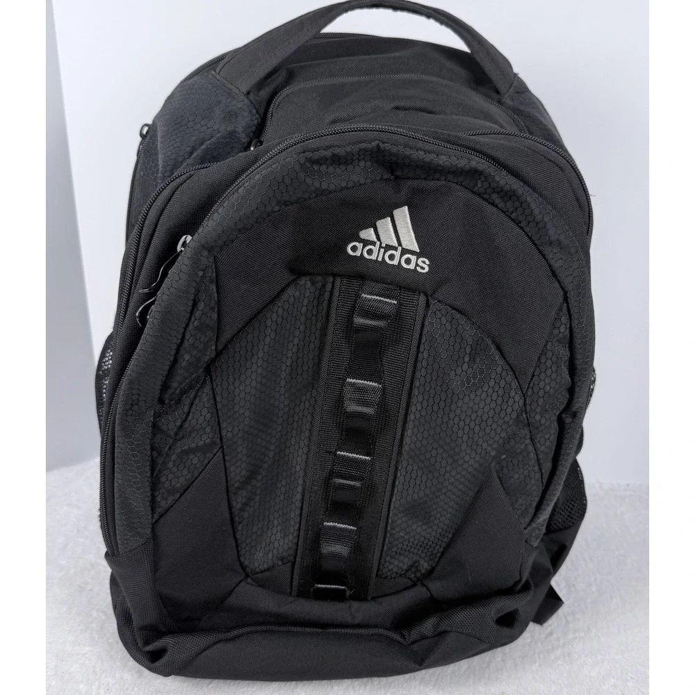 Adidas LoadSpring Black Multi Compartment Laptop Backpack Padded Straps